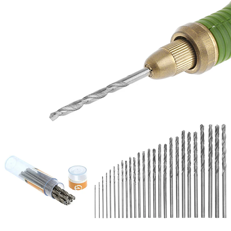 Multifunción, 10 Uds., Tiny Micro HSS 0,5/0,7/0,8/1,0/1,3mm, vástago recto giratorio, mano eléctrica, herramientas para hacer de