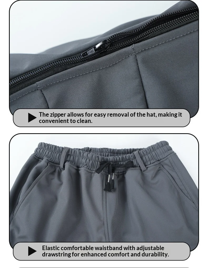 Unisex Fleece-gefütterter Wind- und Wasserdichter Herbst-Winter-Outdoor-Kletteranzug Taktische Arbeitskleidung Zweiteiliges Set für Männer und Frauen – Detail 18