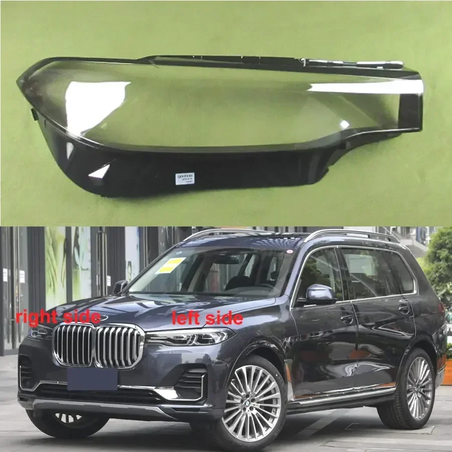 

For BMW X7 X7M G07 2018 2019 2020 2021 Headlamp Cover Lamp Shade Headlight Shell Lens Plexiglass Replace Original Lampshade