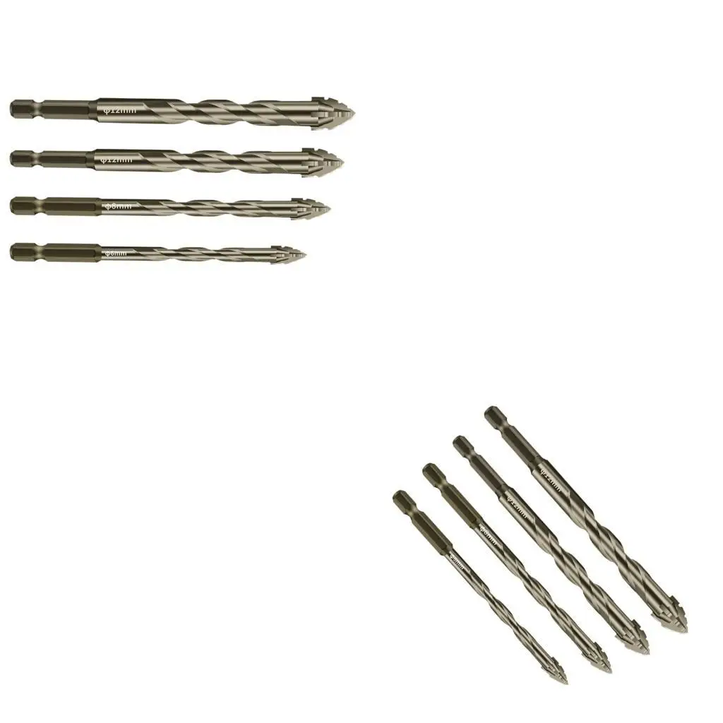 652F Drill Bit Staggered Serrated Four-edged All Ceramic Glass Marble Drilling