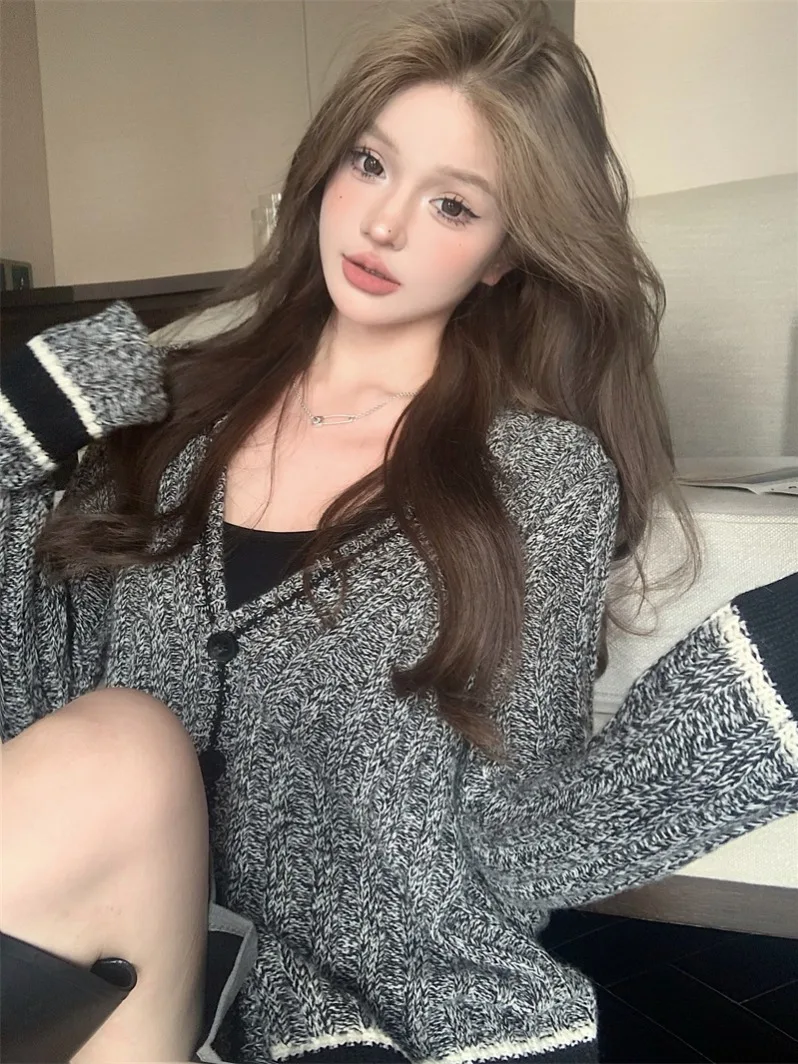 Thumbnail 2 - #34 Latest Button Front Knit Cardigans Offers