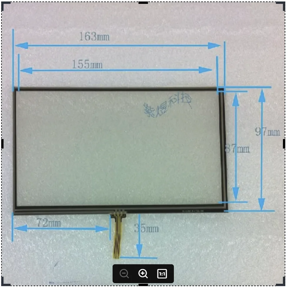 

5PCS/LOT 7-inch 162*97 161*97 universal touch external handwriting screen compatible for Eroda Rotiss good quality