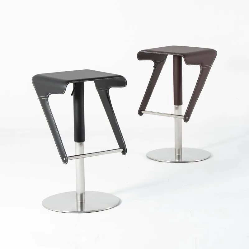 

Lifting Bar Chair Household Island Rotatable Bar Stainless Steel High Stool Office Coffee High