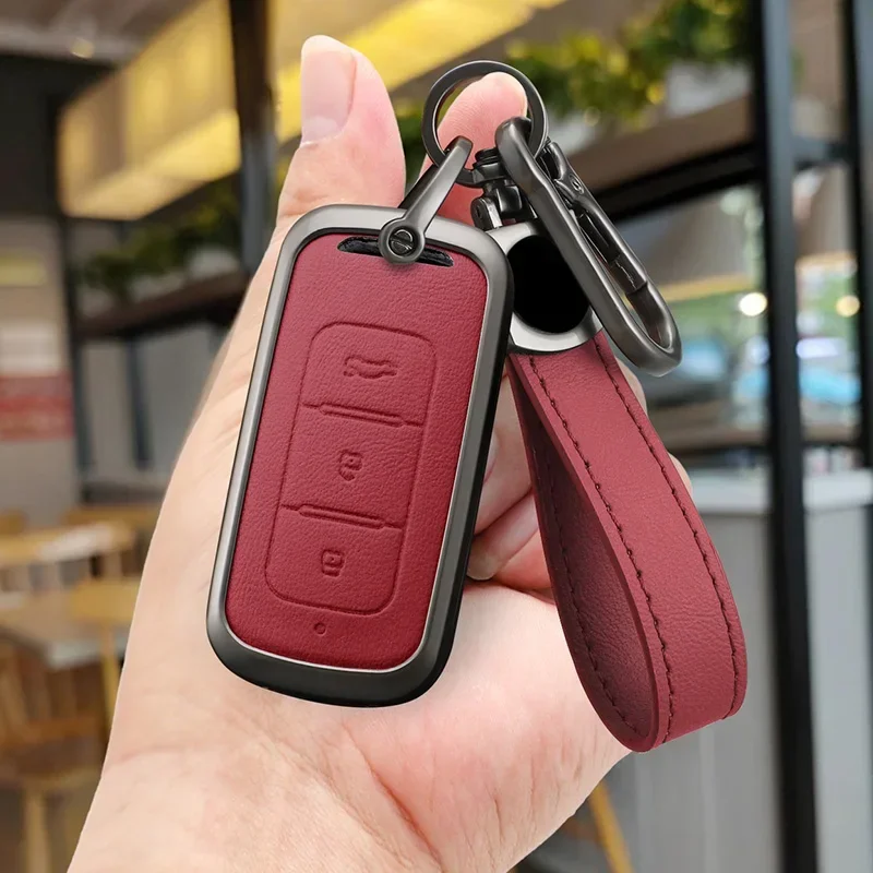 For Dongfeng DFM DFSK Glory 580 S560 F507 S30 H30 AX7 Ix5 Ix7 Seres Sf5 KC VL Alloy Car Key Case Fob Cover Keychain Shell