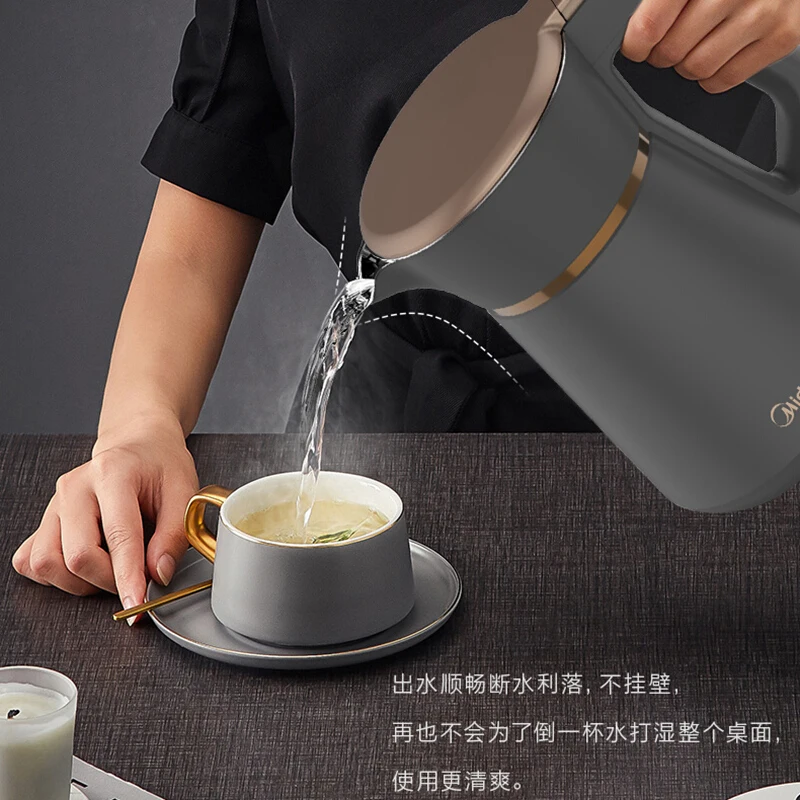 غلاية كهربائية SH15P509 العزل الحراري الكهربائية المضادة للسرق مسحوق رغوة الحليب 304 الفولاذ المقاوم للصدأ حرق