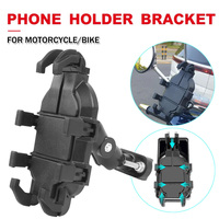 Motorcycle Phone Holder Shockproof Bike Handlebar Mirror Mobile Phones Holder for 4.7-7 inch Cellphone Adjustable Mount Bracket