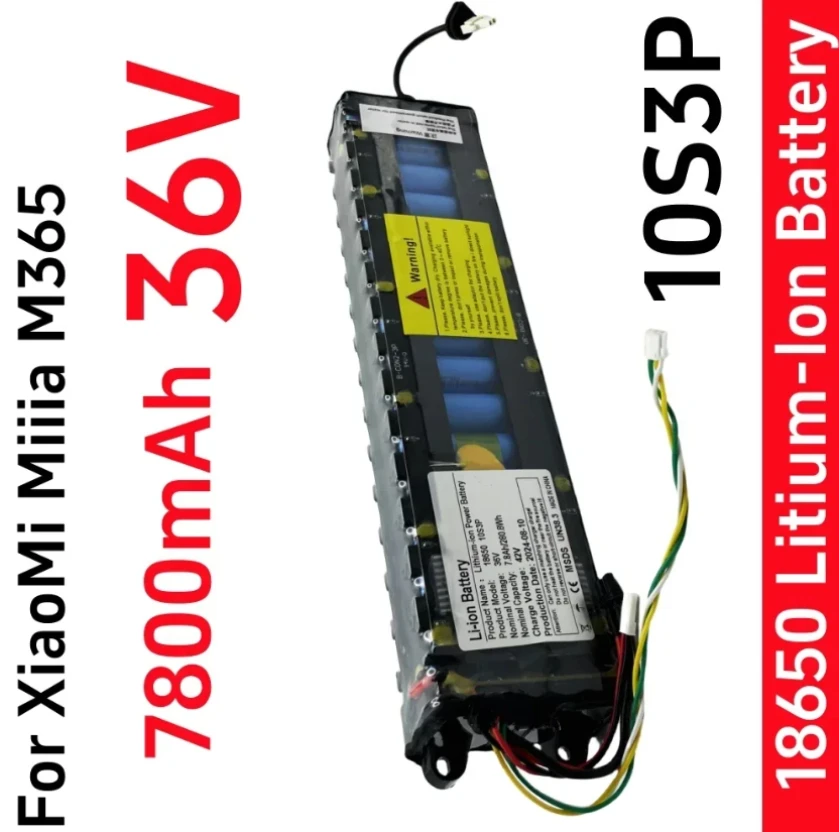 

NE1003-H Cell Communication Interface Discharge Tail Light 10S3P 7800mAh 36V Pack for Xiaomi M365 Electric Scooter 18650