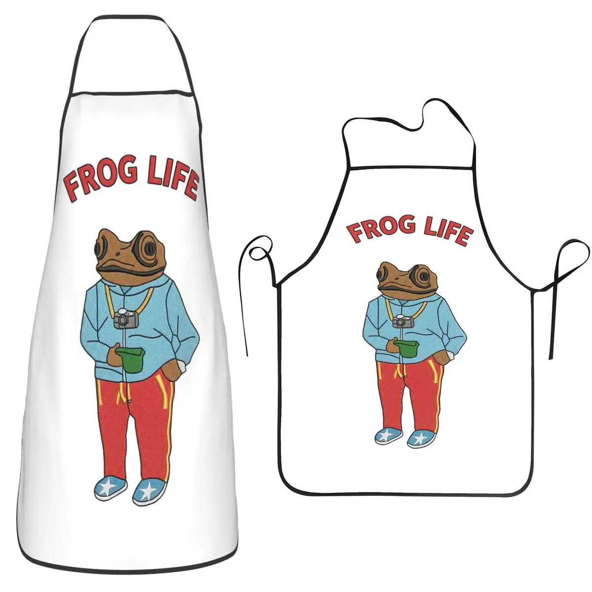 Concho Coqui PR Puerto Rico DTMF Debi Tirar Mas Fotos Apron Chef Cooking Tablier Waterproof Bib Kitchen Cleaning Pinafore