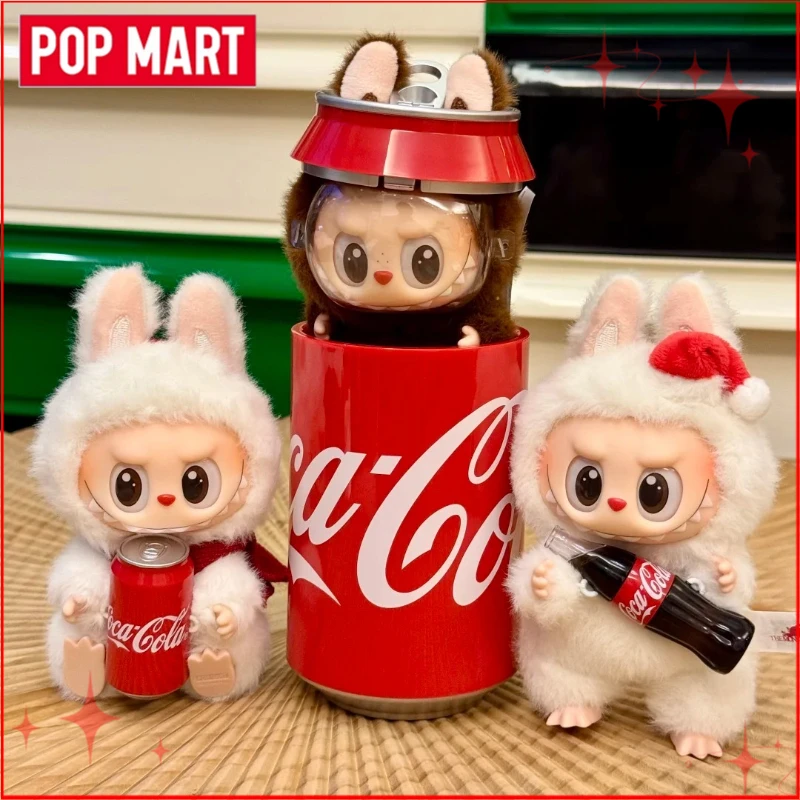

POP MART Labubu The Monster Coca-cola Series слепая коробка виниловое лицо плюшевая кукла Хэллоуин