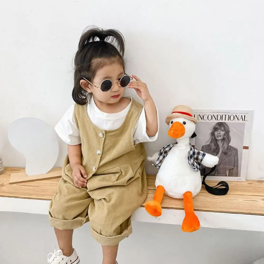 Tote Bag Refueled Duck Plush Bag Cartoon Large Capacity Cartoon Shoulder Bag Stuffed Zipper Plush Crossbody Bag