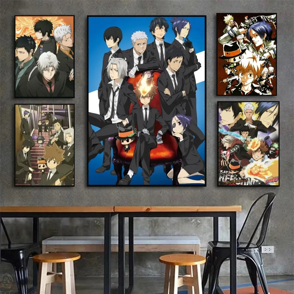 H-HITMAN R-REBORN Anime Poster Wall Art Home Decor Room Decor Digital Painting Living Room Restaurant Kitchen Art