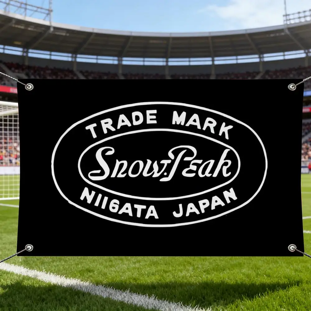 Fashion Logo S-Snow Peak Flags Outdoor Garden Flag Banner Decorative Yard for Home Patio Lawn Seasonal Holiday Party