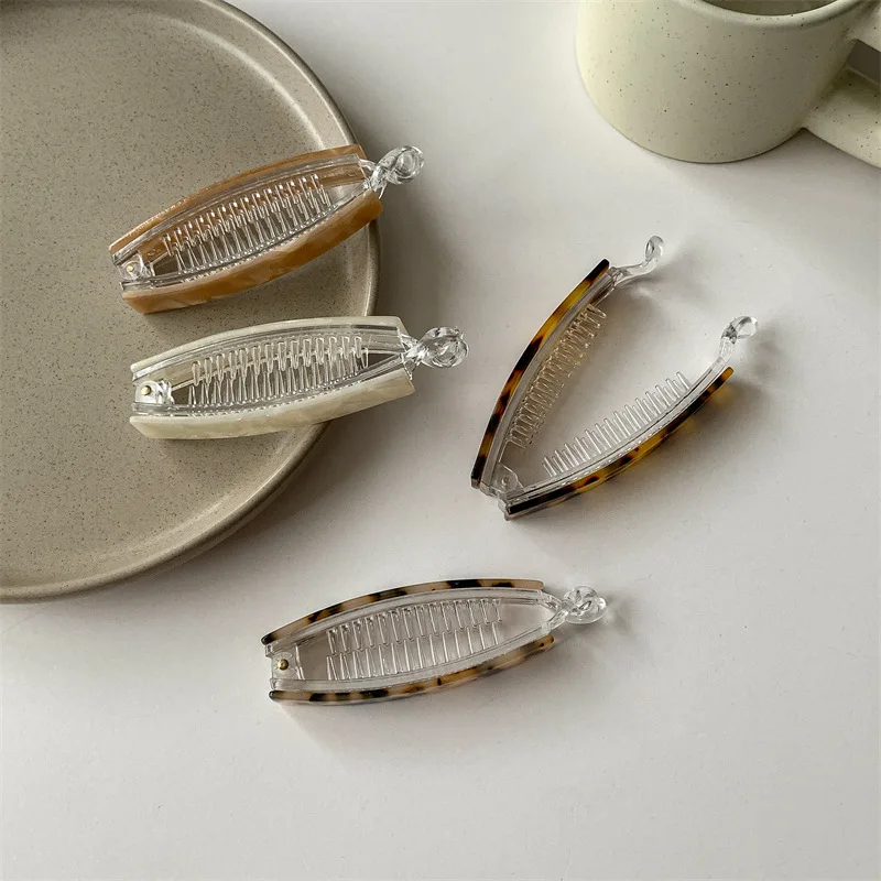 الكورية ذيل حصان الشعر انتزاع التمساح دبوس الشعر خلات الموز كليب الفتيات النساء أغطية الرأس أدوات تصفيف الشعر الملحقات