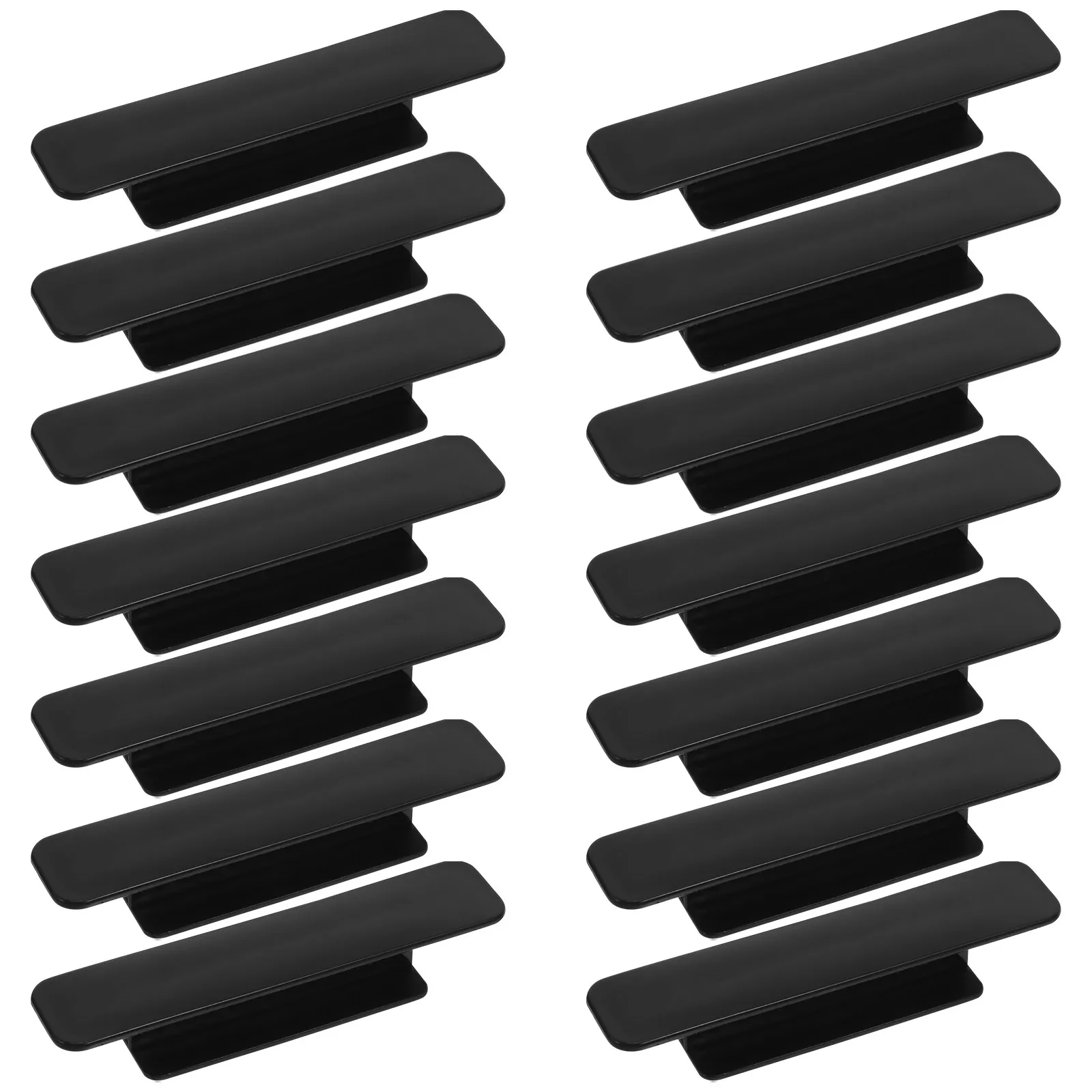 20Pcs Self-Adhesive Door Handles Stick on Furniture Pulls Strong Hold Elegant Design for Cabinets Drawers Sliding Glass Doors