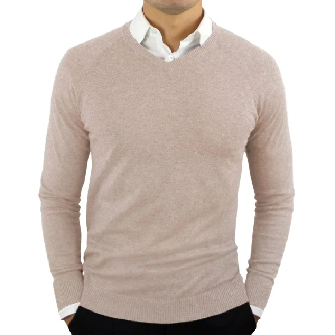 

Men'S Pullover V-Neck Sweater Pullover Cotton Jumper V-Neck Slim Fit Thin Blank Men's Sweater