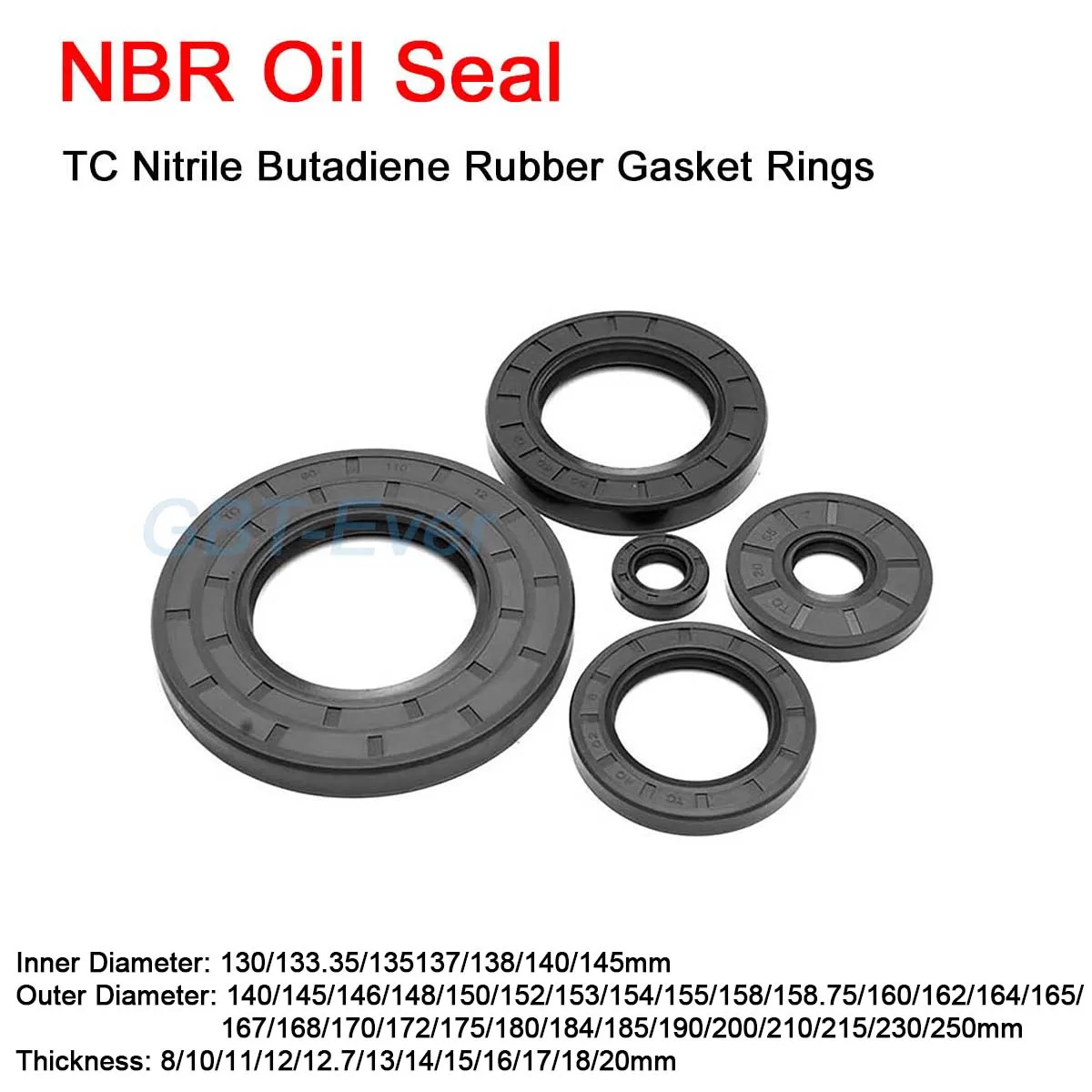 

Уплотнительное кольцо NBR Framework Oil Seal ID 130/133.35/135/137/138/140/145 мм, TC, из нитрил-бутадиенового каучука, с двойным уплотнением и пружиной