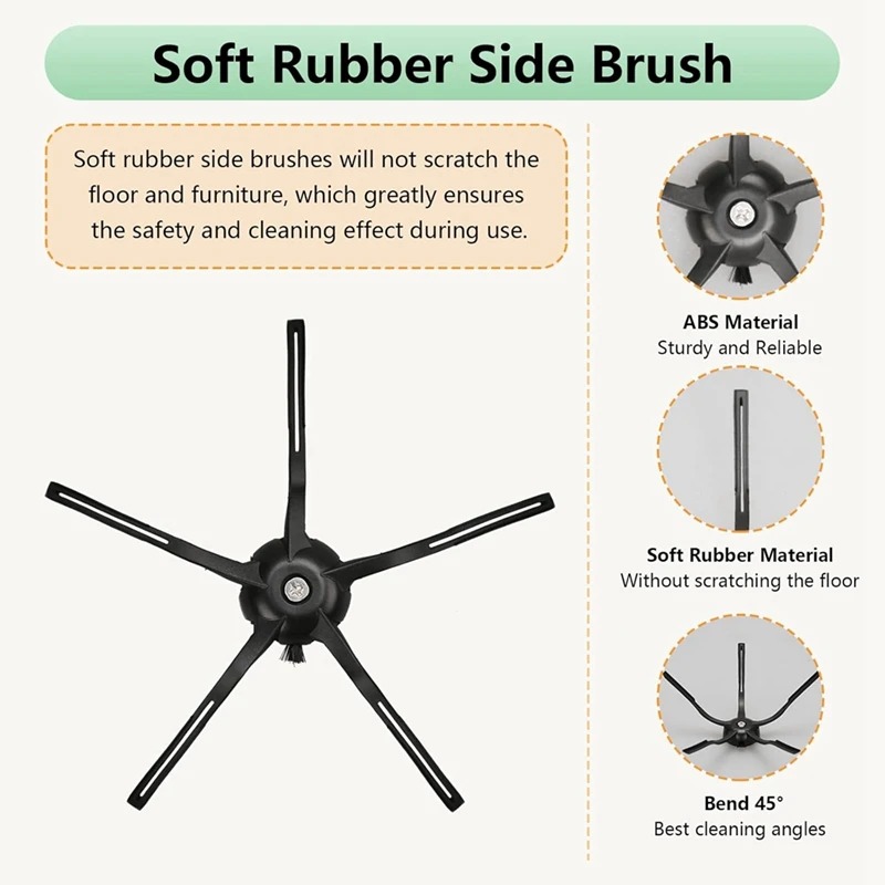 Roborock-ロボット掃除機アクセサリーキット,メインサイドブラシ,フィルター,モップバッグ,q7,q7,q7 max,q7 max plus
