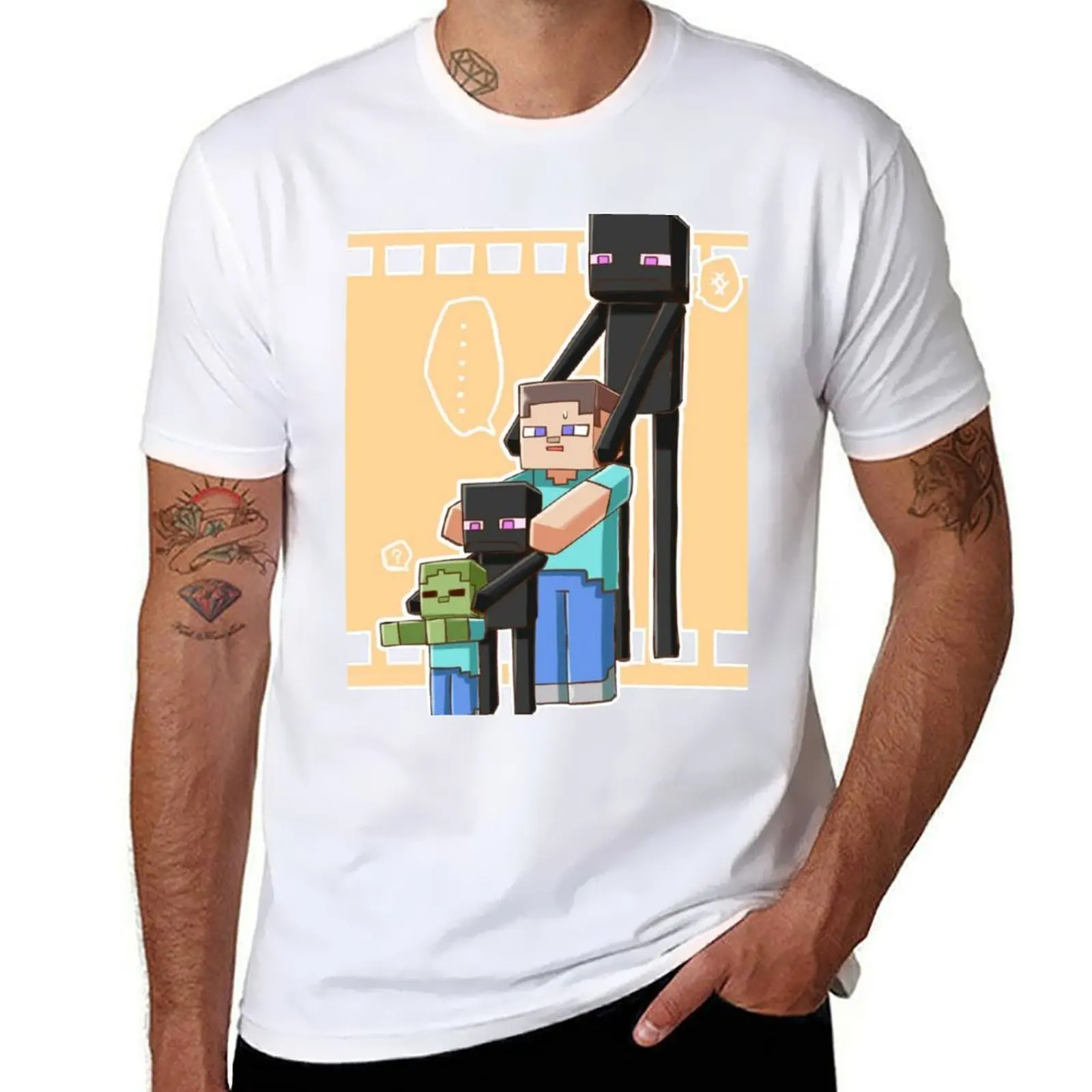 

Enderman - Steve - Enderman - Zombie T-Shirt man t shirts graphic man t shirt cotton T-Shirt