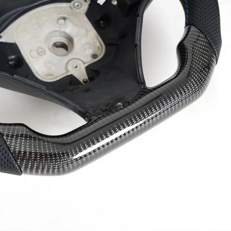 F01 F06 F10 F11 F15 F20 F21 F22 F30 F31 F32 F36 A6 M6 M Sport Heated Vibration Distro Paddle Steering Wheel Leather 3 Spokes