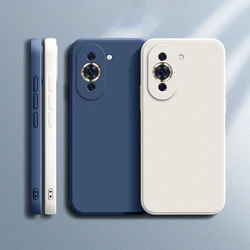 Custodia per telefono originale per Huawei Nova 10 Pro protezione per fotocamera quadrata in Silicone liquido Nova10 10Pro Soft Luxury Classic Cover Funda