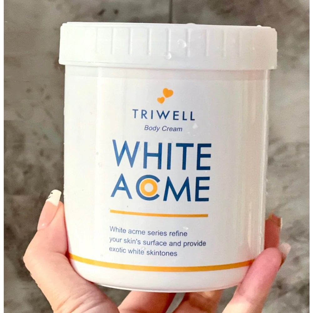 Triwell Body Cream 500ml White Acme Series Refine Skin Moisturizing Whitening Nourish Body Massage Cream Brightening Skin Care