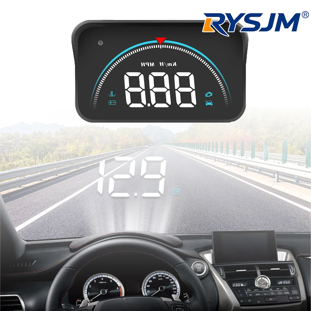 

OBD2 Car Head Up Display HUD Smart Car Meter Digital RPM Muti-function Gauge Auto Water Temp Security Car Accessories Odomete M8