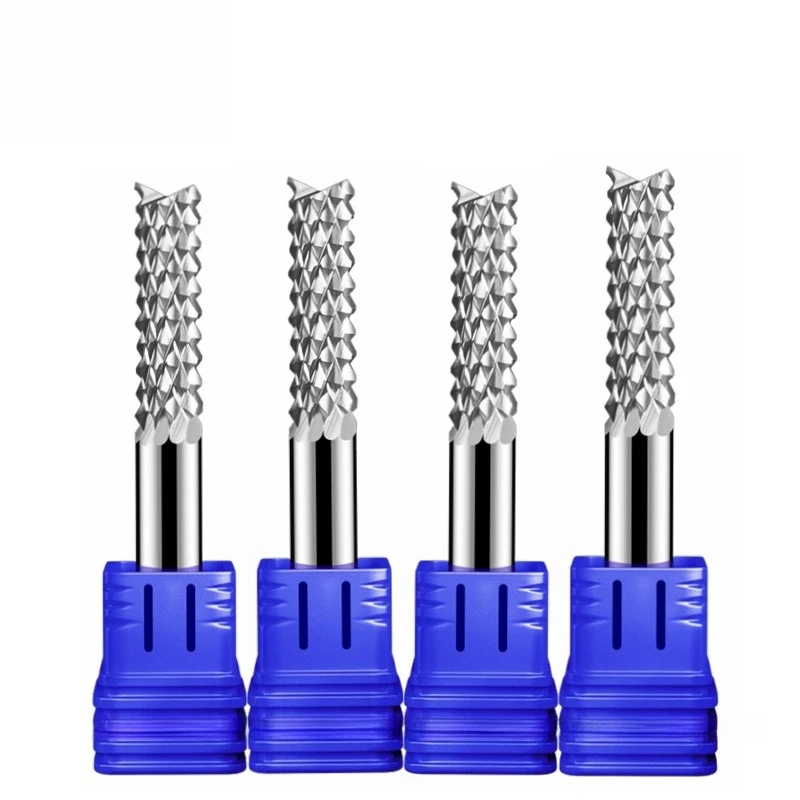 Tungsten Steel Corn Milling Cutter Cutting Head / Bakelite Milling Pcb Circuit Board Deburring Epoxy Engraving Machine Tool
