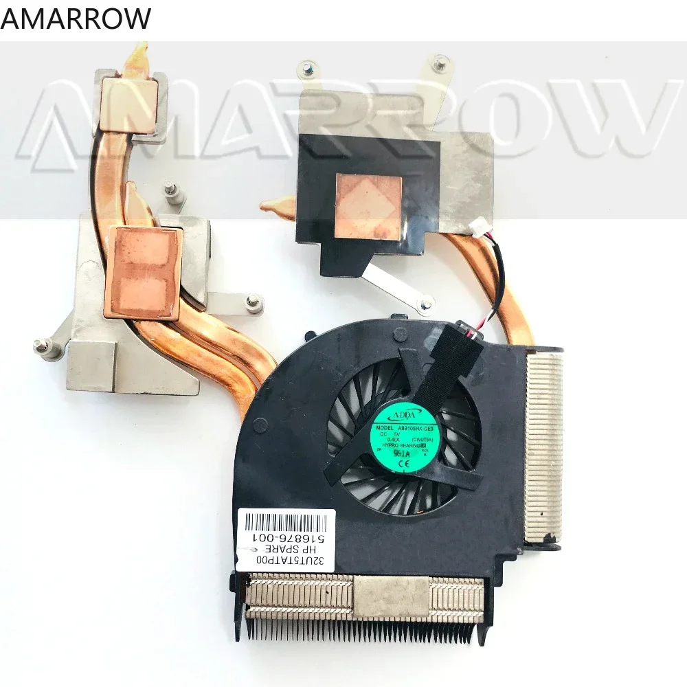 Original laptop heatsink cooling fan For HP DV7-2000 DV7-2185DX 2111TX CPU heatsink 516876-001