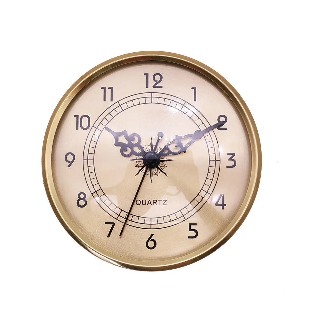 Round Clock Insert with Arabic Numerals Quartz FIT-UP DIY Table Clock Mechanism Making Kits