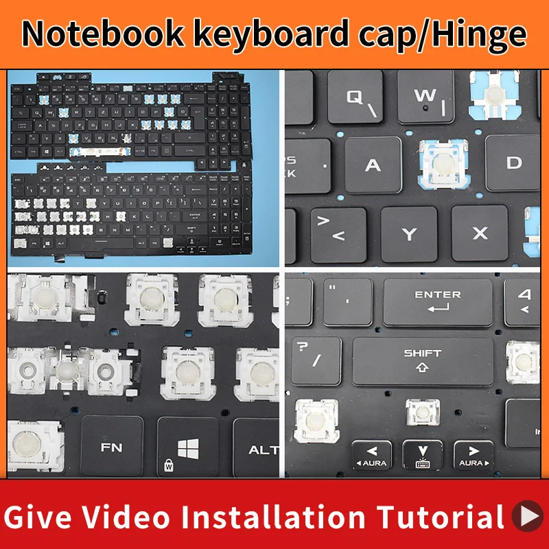 

Колпачок клавиш для ASUS ROG Strix G17 G713 G513 G713QE G713RM G713RS G713RC G713RW G713QM G713QR G713PVN G713RW Рамка ножничного шарнира