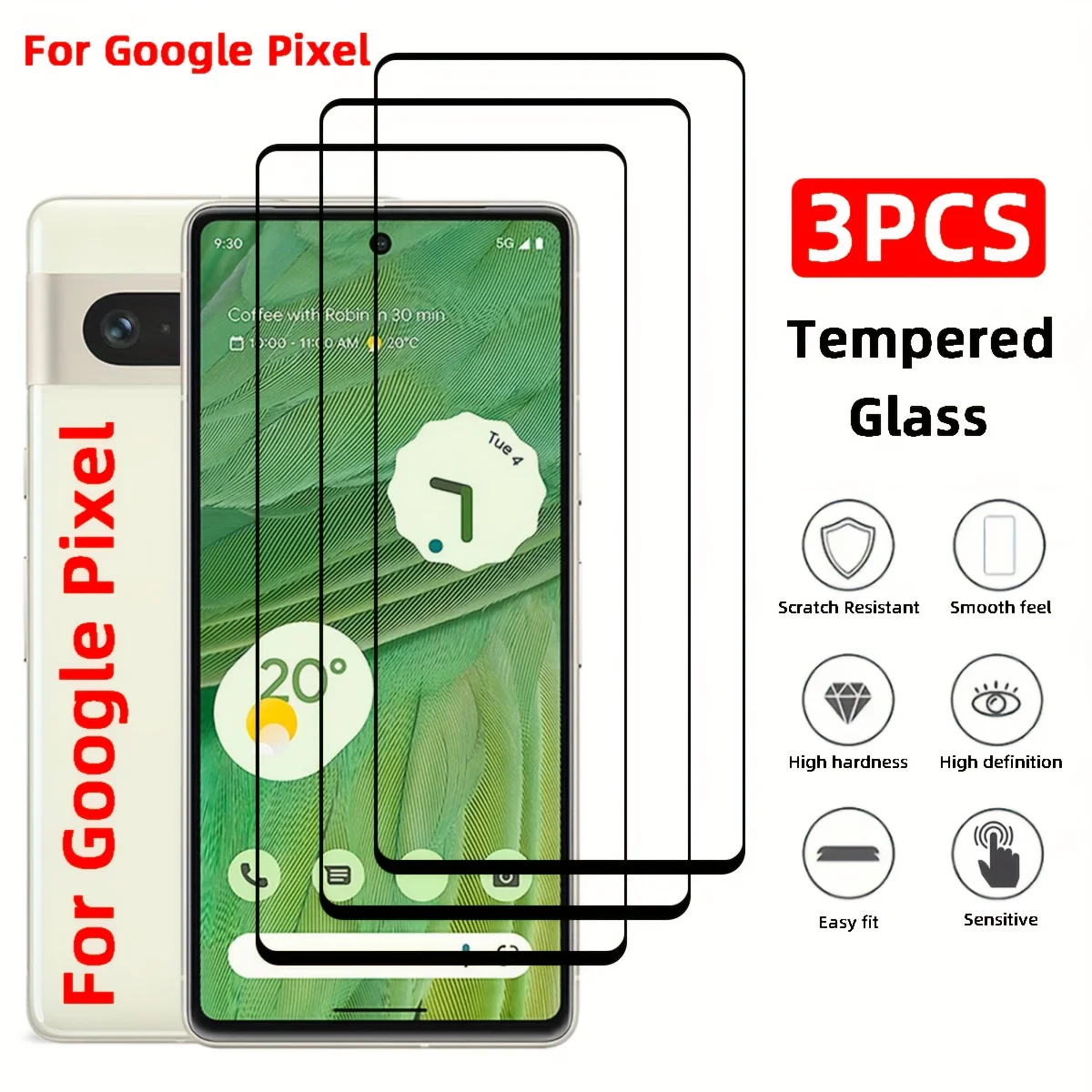 3Pcs Tempered Glass… - image