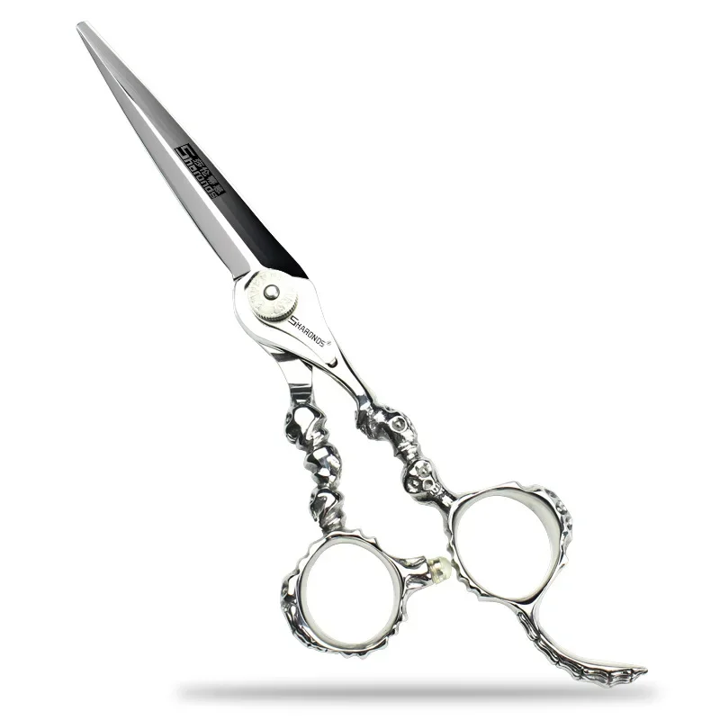 Hairdressers Special Hairdressing Scissors 6inch Personalized High-grade Flat Scissors To Play Thinning No Trace Dental Scissors