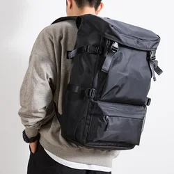 Streetwear Black Nylon Men Backpack Large Capacity School Laptop Men‘s Backpack Outdoor Travel Sport Hiking Backpacks for Men