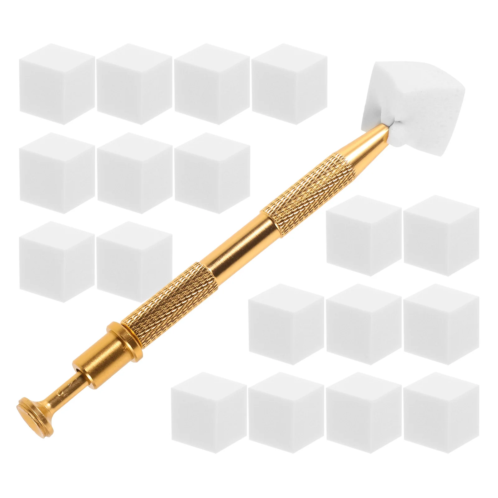 50개 스펀지 도구 세트 다기능 그라데이션 네일 블러쉬 아이섀도우 적용 DIY 매니큐어 키트 스펀지 옴브레 네일 아트