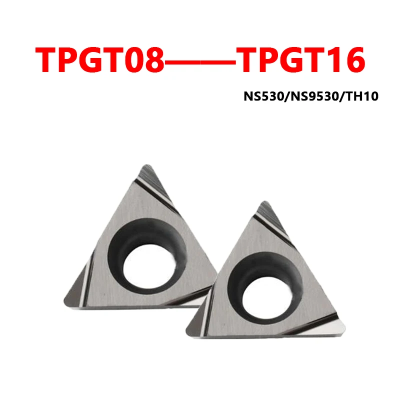 

Original Carbide Inserts TPGT110304L TPGT080204 TPGT16T304L -W15 -W08 NS530 NS9530 TPGT 10pcs Lathe Turning Cutting Machine Tool