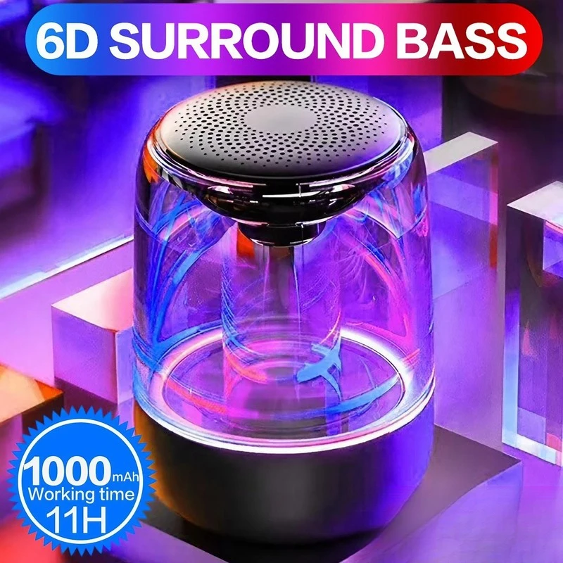 

Новые портативные Bluetooth-колонки Gao Yan Value Speaker: прозрачный кристаллический LED-плеер с поддержкой TF-карт