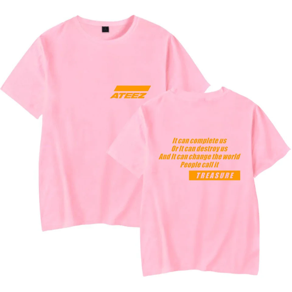تي شيرت KPOP ATEEZ للرجال والنساء ، ملابس الشارع الشهير Hip Pop ، بأكمام قصيرة ، بلوزات رائعة ، تي شيرت جرافيك مضحك ، كوريا ، ملابس غير رسمية ، ملابس Instagram #5