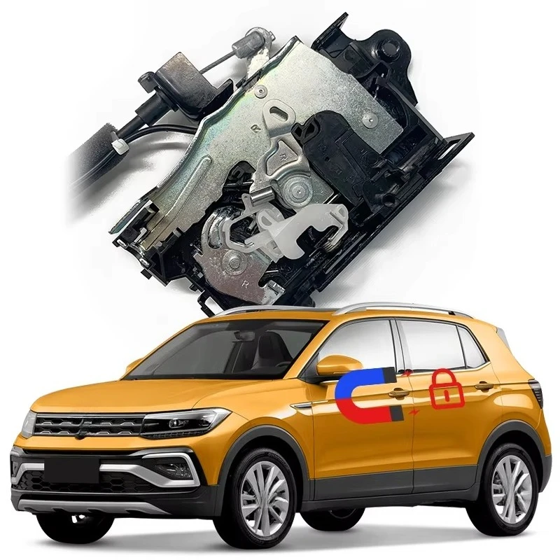 

For VW T-cross Electric Suction Door Original Mechanical Lock Modified to Electronic Lock Soft Close Power