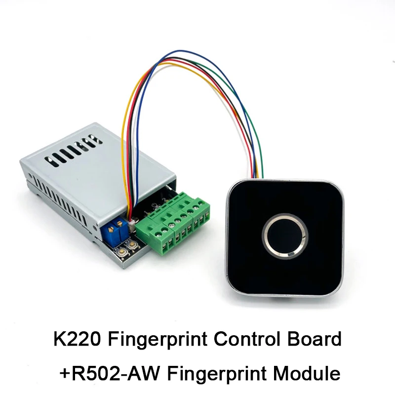 DC10-24V Two Relay Administrator/User Fingerprint Control Board With 0.5s-60s-Normally Open Relay Access Control