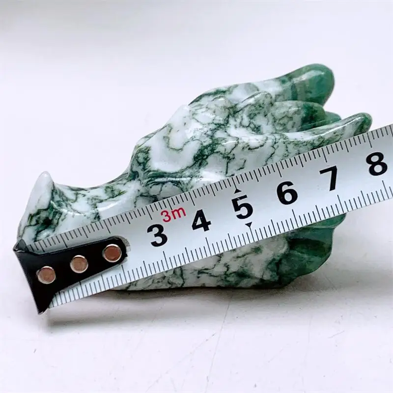 3inch Natural Moss Agate Dragon Skull Crystal Healing Reiki Fashion For Home Decoration Lucky Gift 1pcs