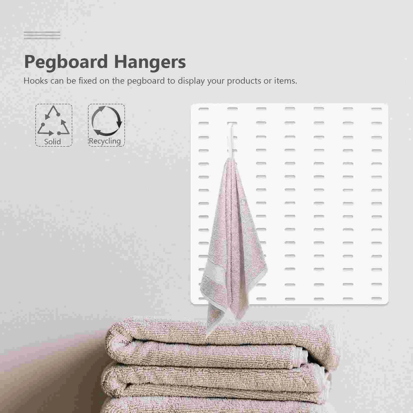 7 Pcs Peg Board Hook Commodity Shelf Display Shop Pegboard Hanger Plastic Hangers Rack