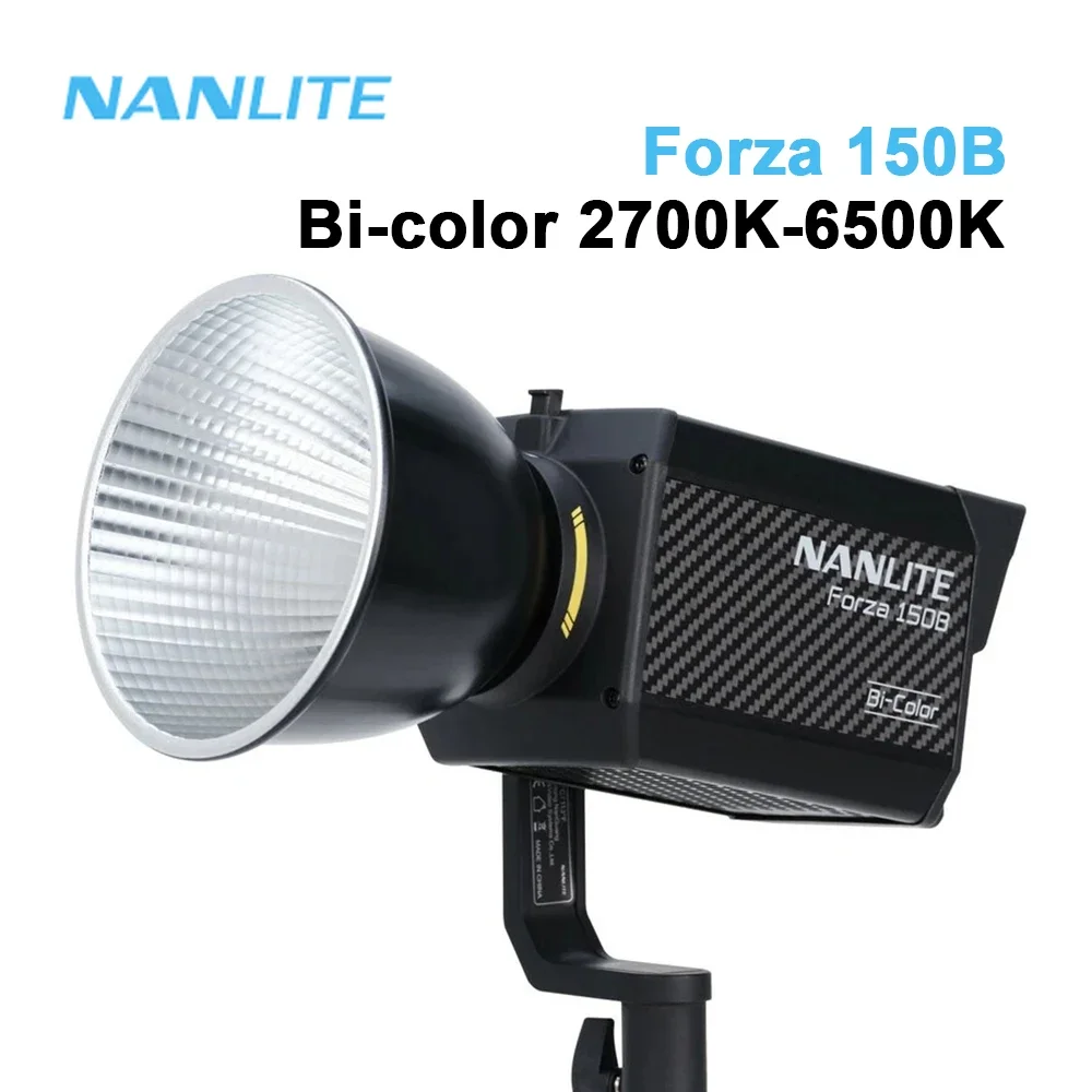 

Nanlite Forza 150B 150w LED Photography Lighting Bi-Color 2700-6500K Professional Outdoor Monolight COB Light Flash Strobe Lamp