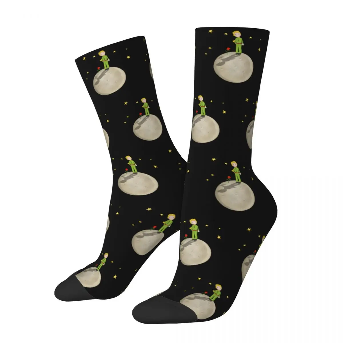 

Fashion Male Men Socks Hip Hop The Little Prince Sock Eating An Elephant Cartoon Women's Stockings Spring Summer Autumn Winter