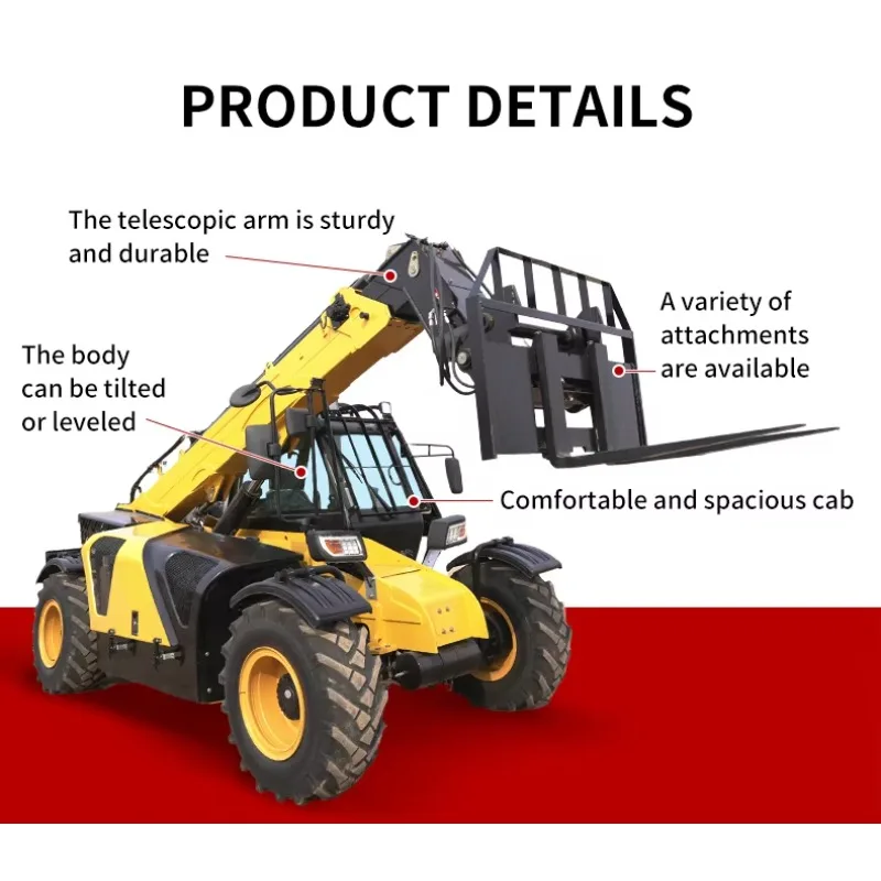 Rough Terrain 4WD Diesel Telescopic Loader For Mining Site Material Handling China Source Factory Direct Sale Reliable Quality
