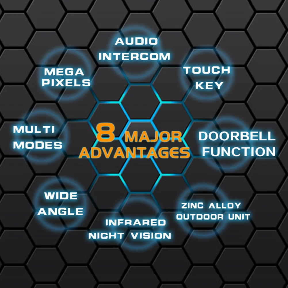Campainha eletrônica olho mágico da porta câmera de vídeo eletrônico campainha da porta olho mágico visão hd câmera campainha da porta ao ar livre