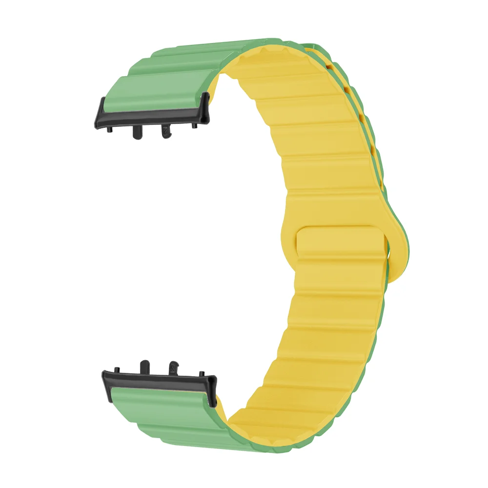 18mm Magnetic Watch Band for Samsung Galaxy Fit 3 Waterproof Adjustable Silicone Quick Release Replacement Sport Strap Man Woman