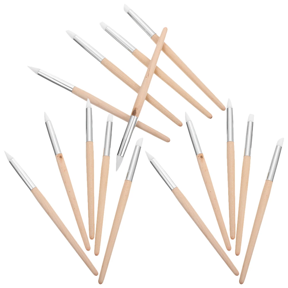 

15pcs Nail Art Brushes Set Reusable Manicure Tools For Nail Design Clay Sculpting Professional Dotting Pens Clay Tools