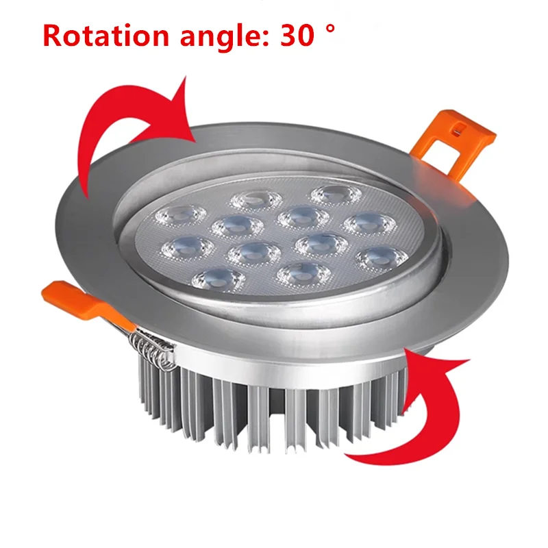 CRI 98 Embedded Dimmable LED Downlights 3W6W10W14W18W24W Anti Glare High-power Ceiling Lamp Spot Lights AC90-260V For Home Use
