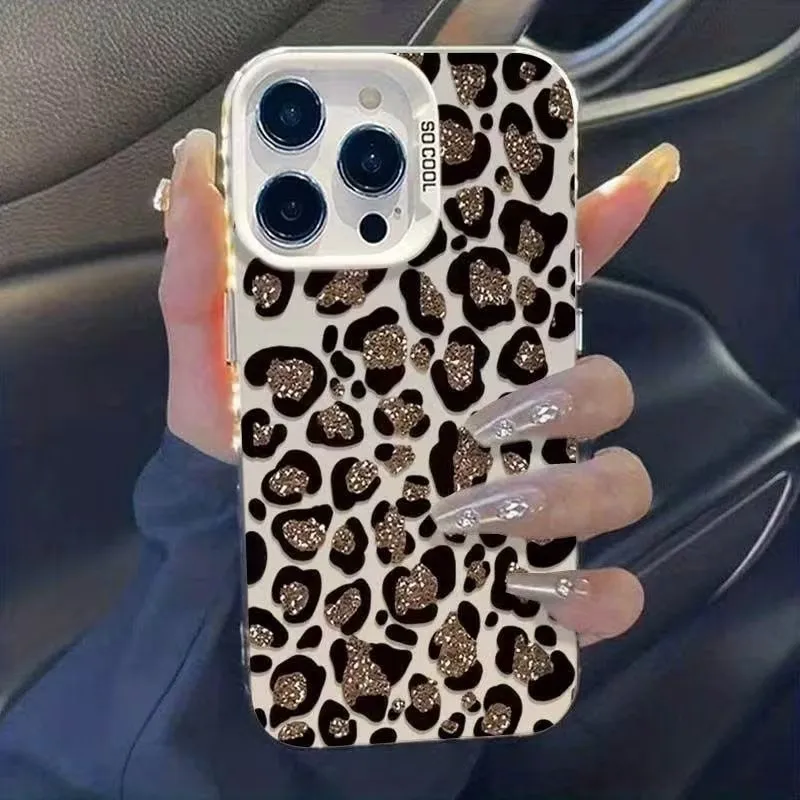 Minimalist And Elegant Leopard Print Phone Case for Iphone 17 16 Pro Max 15 14 13 12 11 XS X XR 7 8 Plus 16E IMD Material Cover - view 3