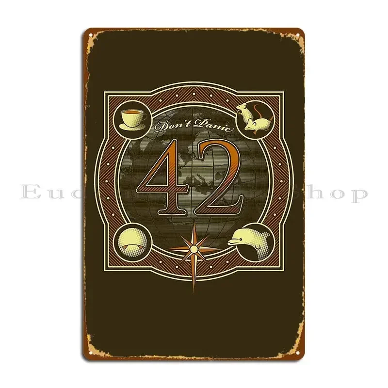 Don T Panic Metal Sign Pub Designer Painting Personalized Club Tin Sign Poster